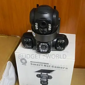 Wireless 4G Solar CCTV Camera With Triple Lens Panoramic 360° View