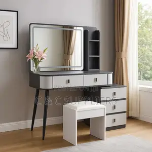 Modern Bedroom Dressing Table With Stool