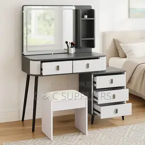 Modern Bedroom Dressing Table With Stool