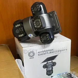 Outdoor 4G Solar CCTV Camera With Triple Lens 360° Full HD View