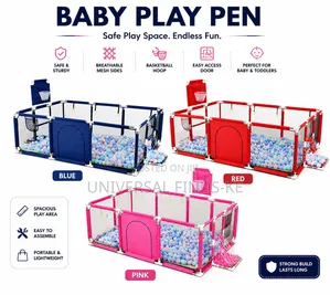 Baby Play Pen With Soft Balls – Spacious Kids Activity Playpen