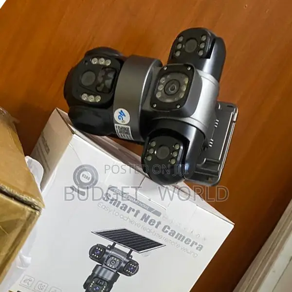 360 Degree Triple Lens Solar Camera With4GConnectivity Full HD Video