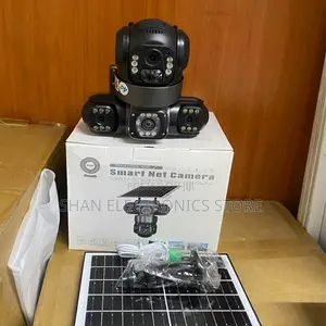 PTZ Remote Operation4g Triple Lens Solar CCTV Camera 360 V380 Pro12MP