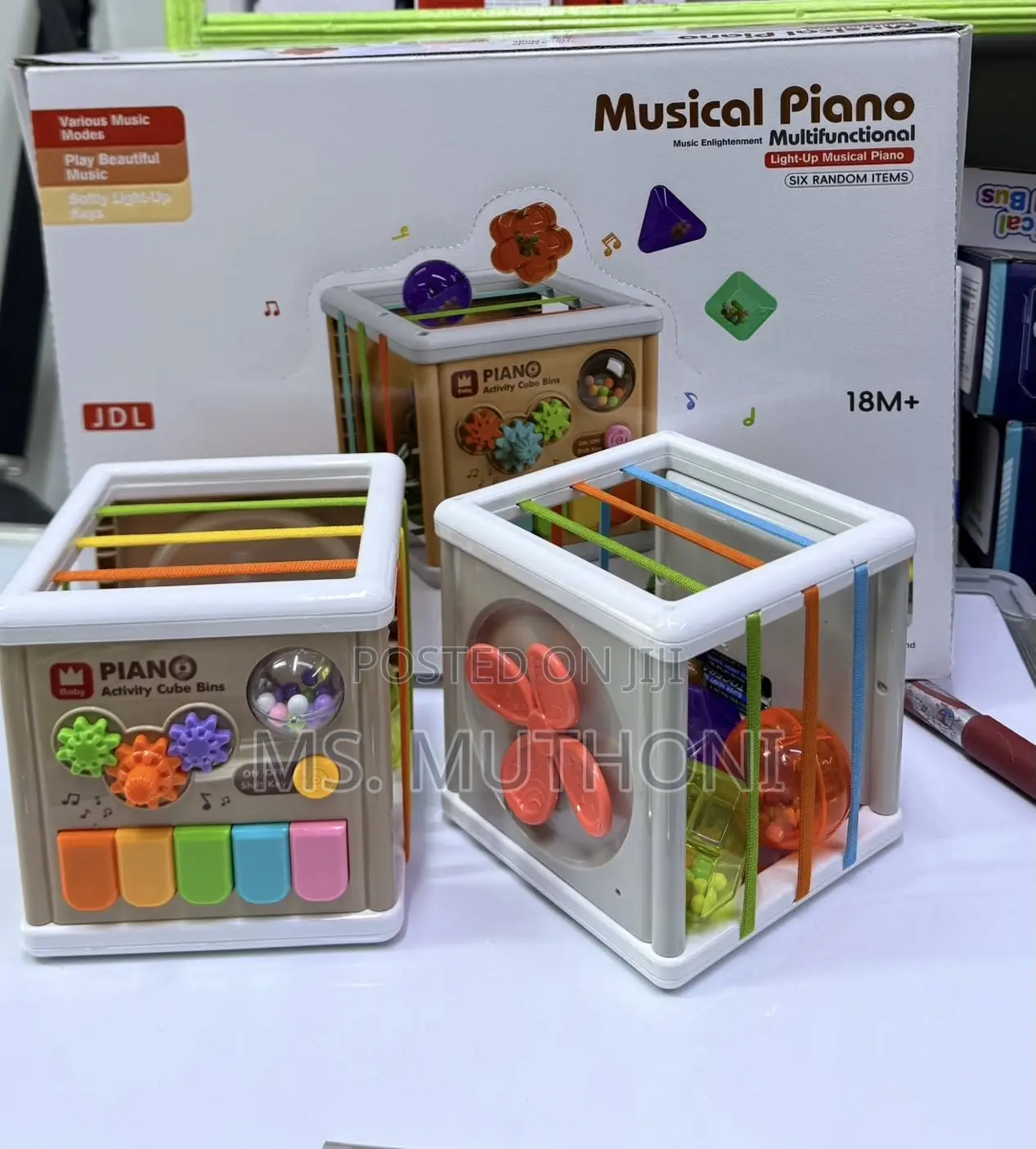 JDL Multifunctional Musical Piano Activity Cube