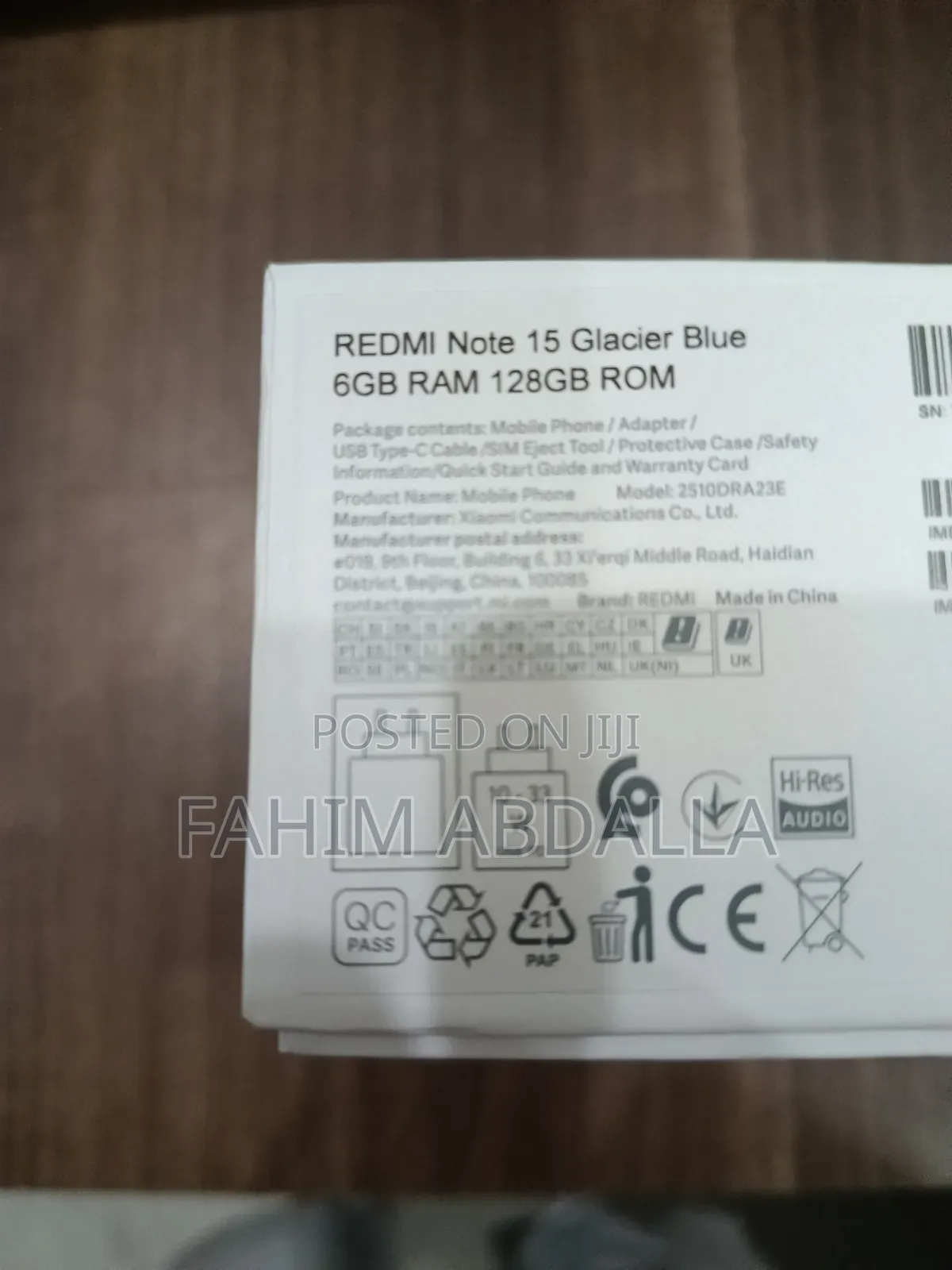 Xiaomi Redmi Note 15 128 GB Blue