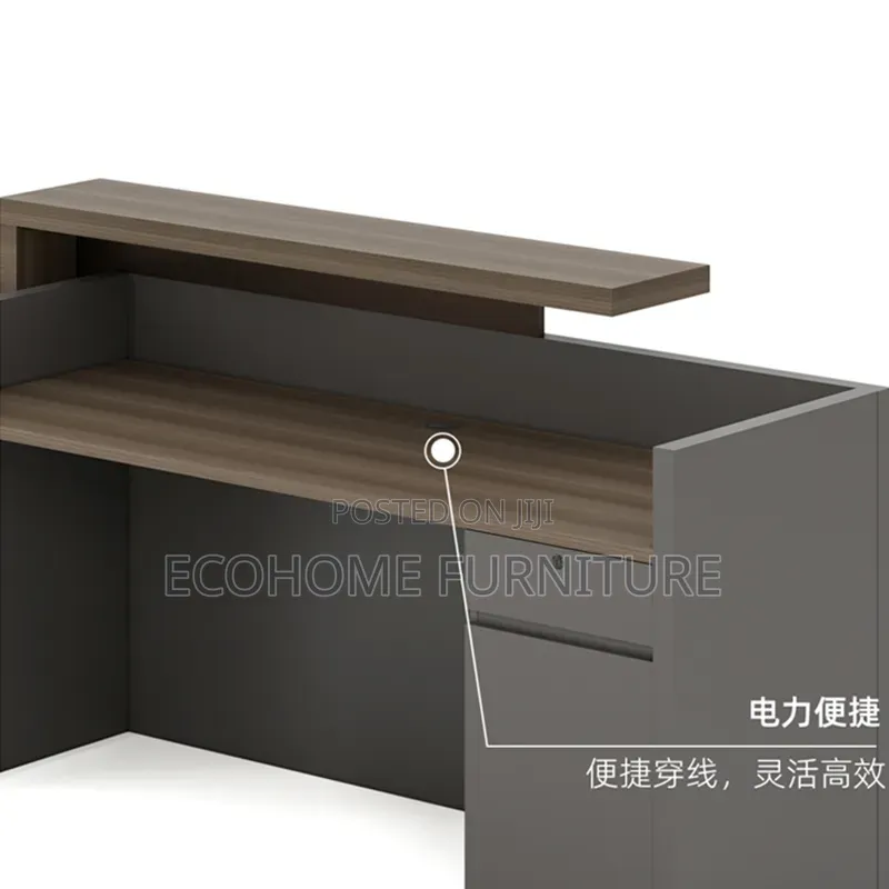 Reception Desk; 1.6 Meters With Drawers