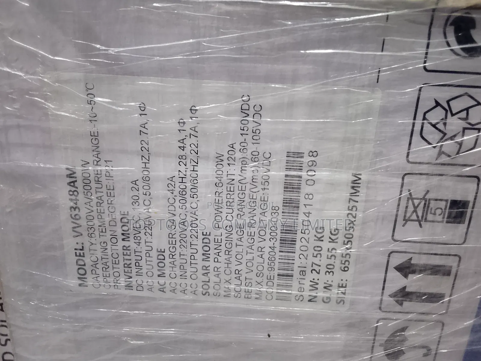 Hepu Solar Inverter 48v 5KVA Low Frequency