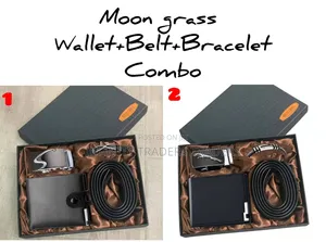Moon Grass Wallet+Belt+Bracelet Combo