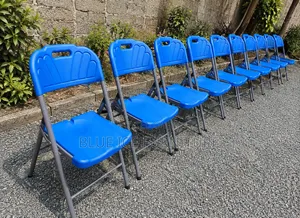 Foldable Chair;Blue Plastic Folding Chairs – Portable
