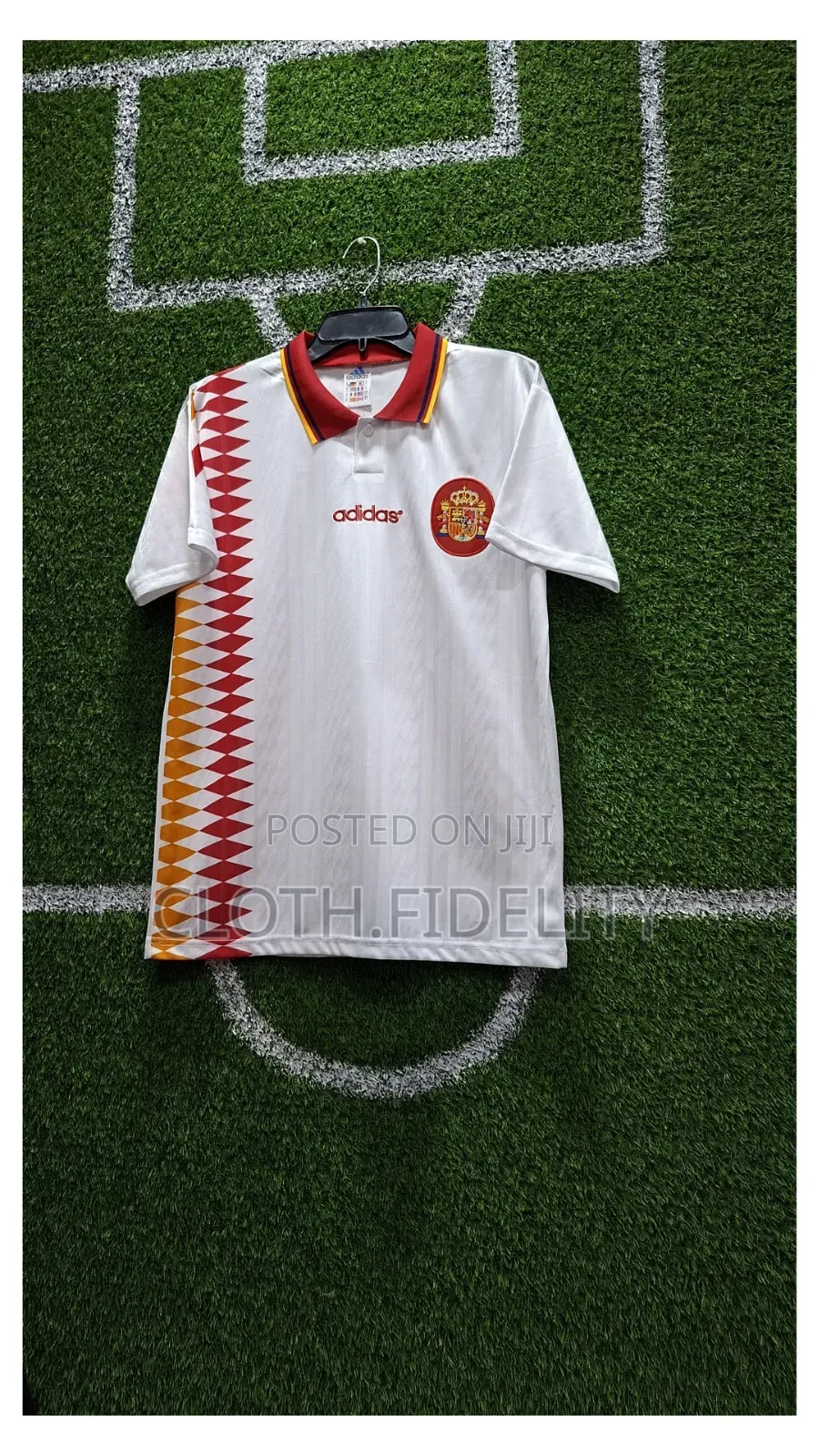 Spain Away 1994 Retro Jersey.