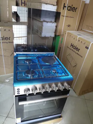 Haier 3G + 1E Standing Cooker (HRE6313CDRSS)no Gas Sensor