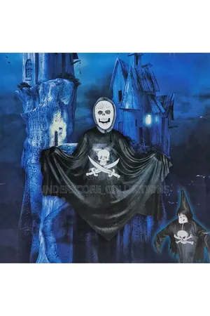 Halloween Fancy Dress Costume / Skeleton Ghost Robe