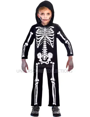 Black Children's Skeleton Costume