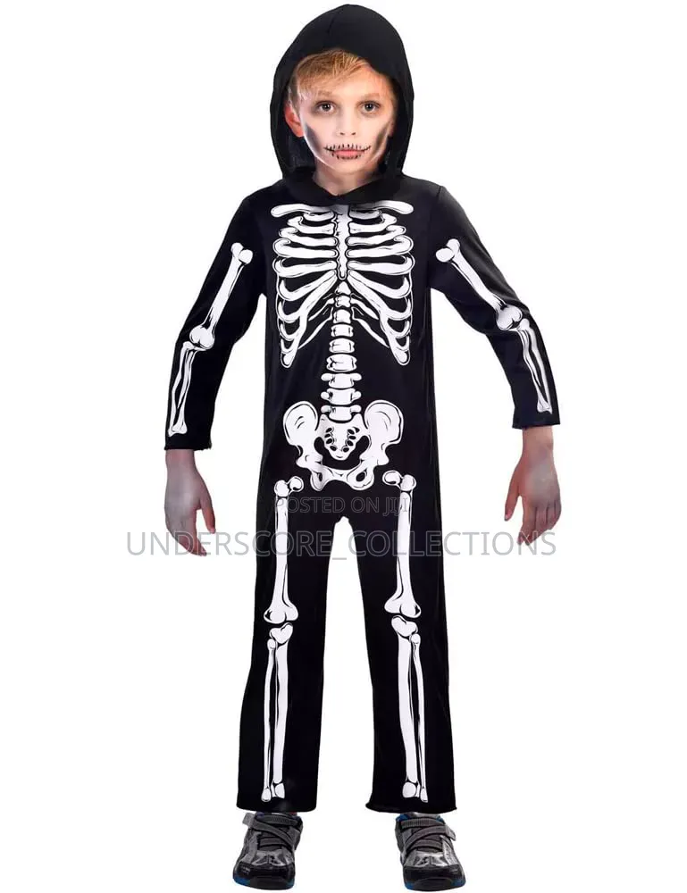 Black Children's Skeleton Costume