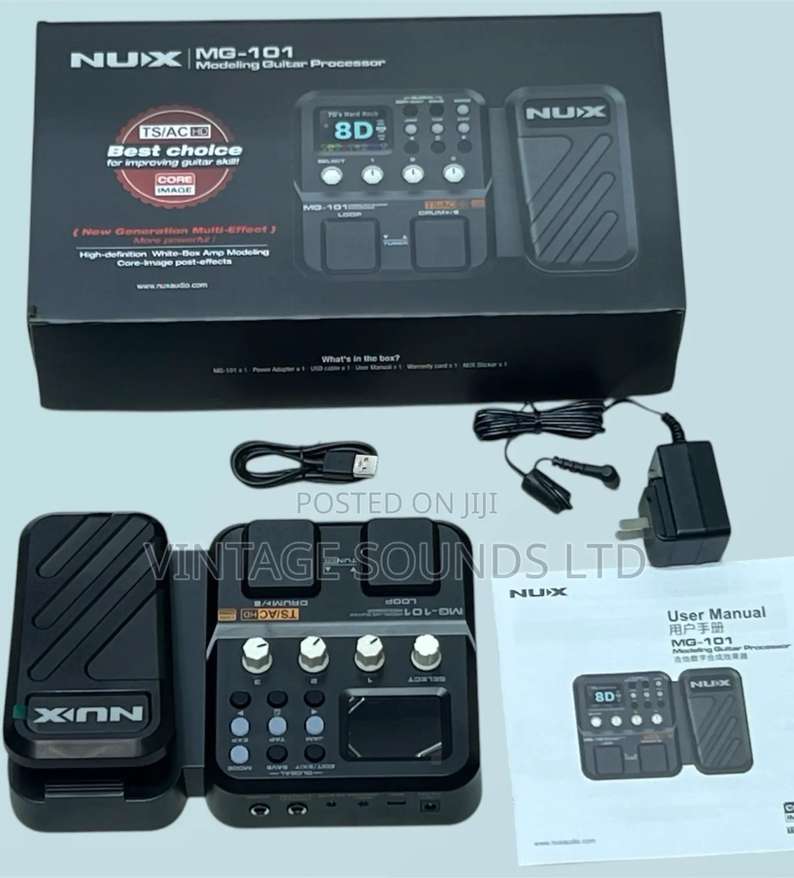NUX MG-101 Compact Multi-Fx Pedal for Practice Streaming