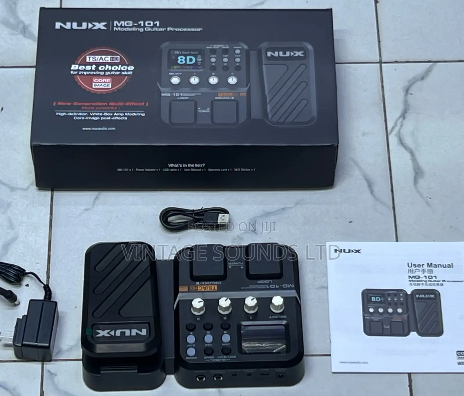NUX MG-101 Compact Multi-Fx Pedal for Practice Streaming