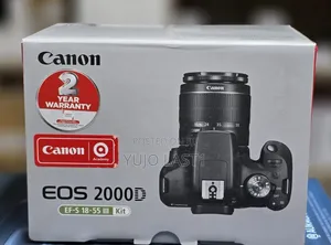 Canon Eos 2000d DSLR 24.1mp Camera With Ef-S 18-55mm F/