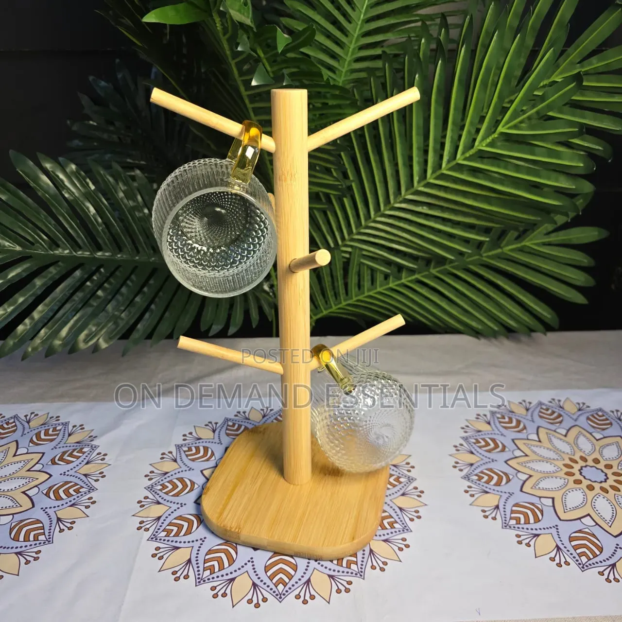 Bamboo Cup Holder/ Stand