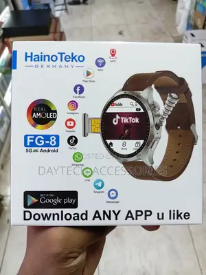 This Is a HainoTeko FG-8 5G Android Smartwatch.