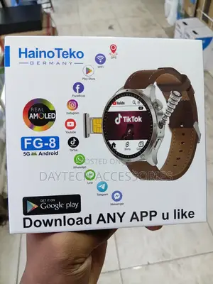 This Is a HainoTeko FG-8 5G Android Smartwatch.