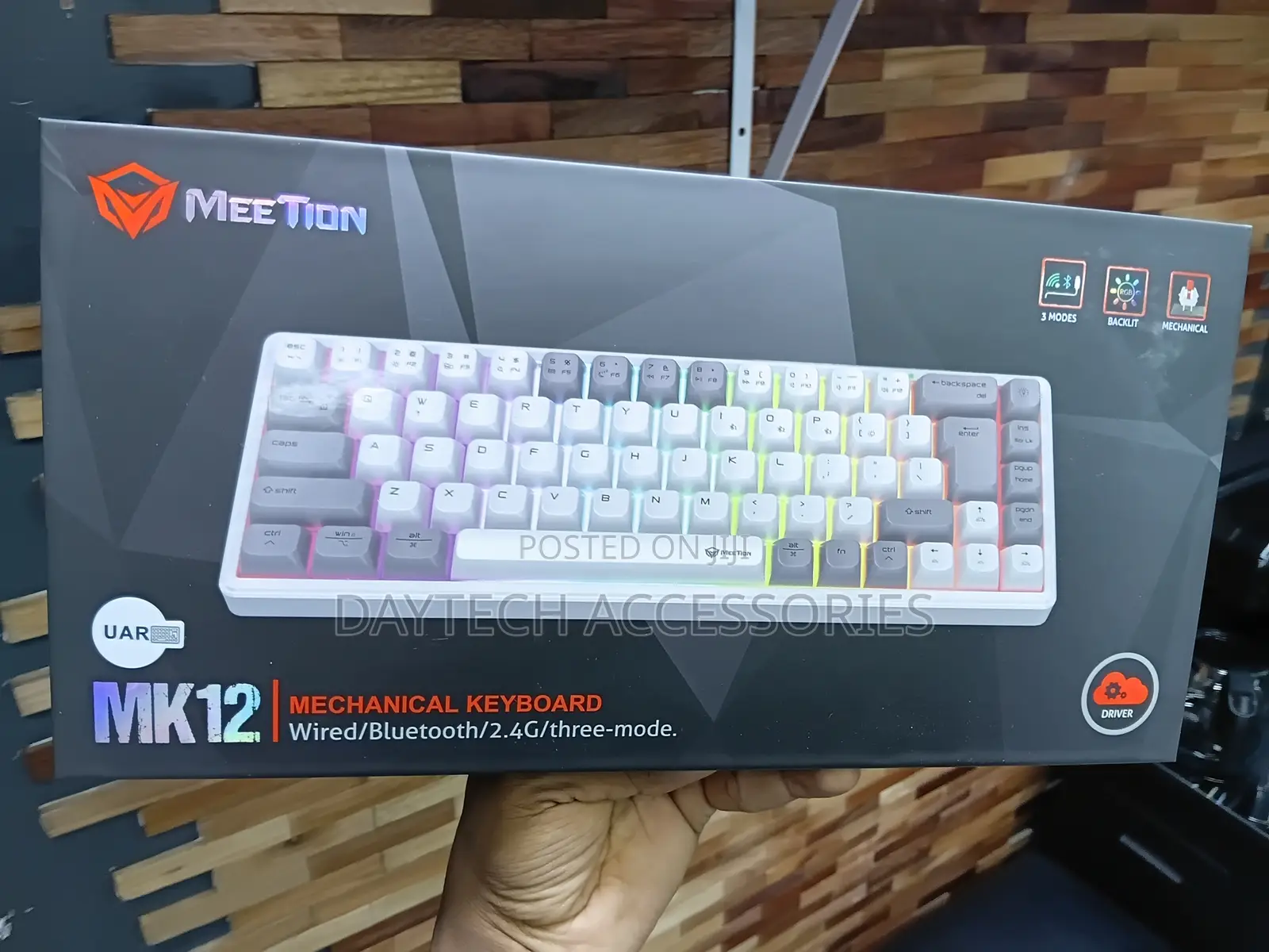 Meetion MK12 65% Triple-Mode Wireless RGB Mechanical Keyboard
