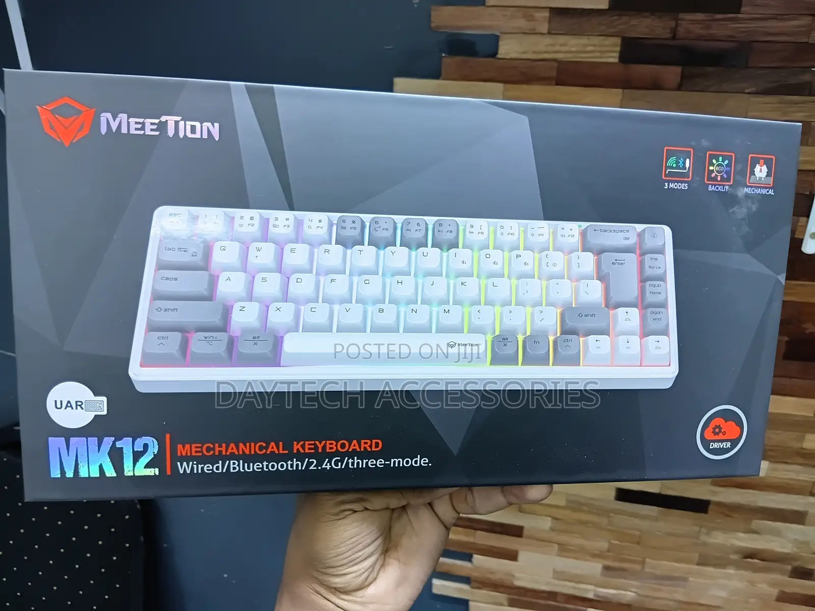 Meetion MK12 65% Triple-Mode Wireless RGB Mechanical Keyboard