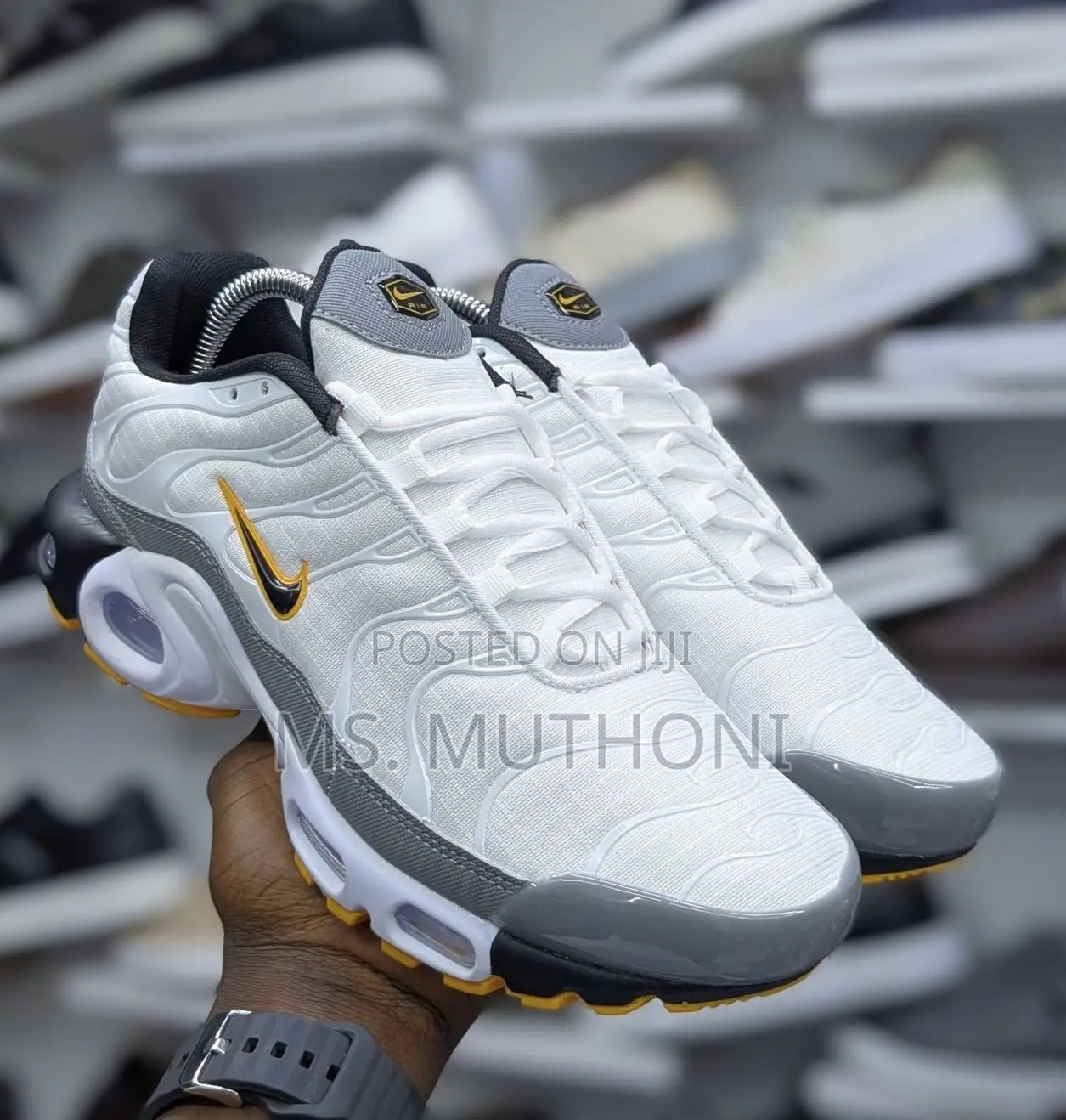 Clean White / Grey Nike Air Max Plus TN Size 40-45