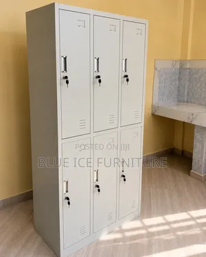 Office Cabinet;Durable 6 Door Steel Locker for , School and Workplace