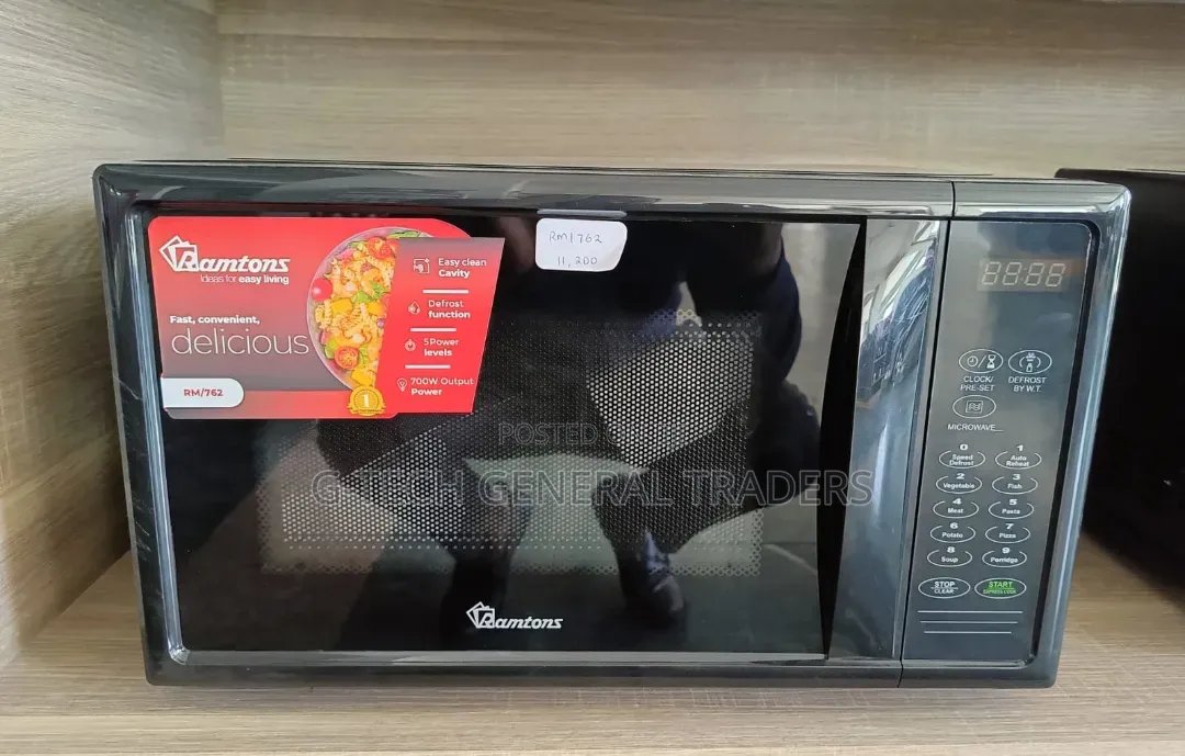 Ramtons 20 Litres Digital Microwave Black - Rm/762