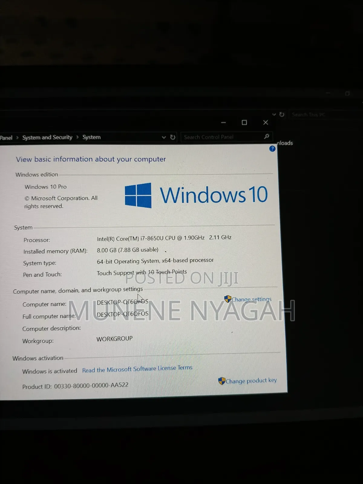 Laptop Dell Latitude 7390 8GB Intel Core i7 SSD 256GB
