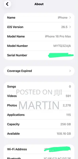 New Apple iPhone 16 Pro Max 256 GB Graphite