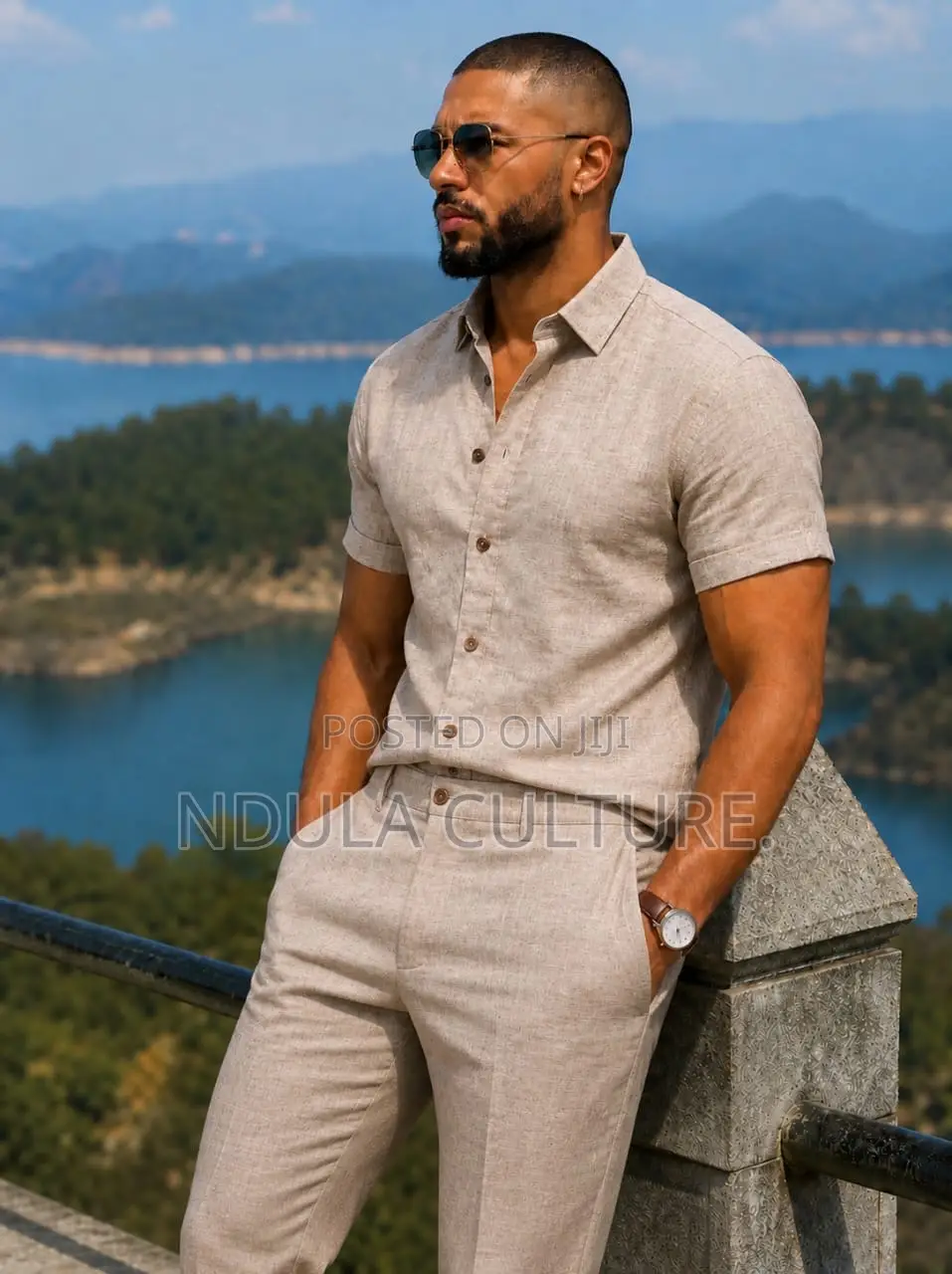 Linen Suit With Trousers