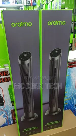 Oraimo CyberStorm 40-Inch Bladeless Tower Fan – Home Office Fan