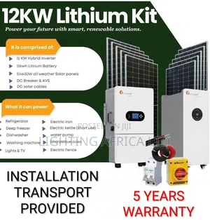 Felicity 12kva - 15kwh Lithium Off-Grid -(12)620w Solar Installation