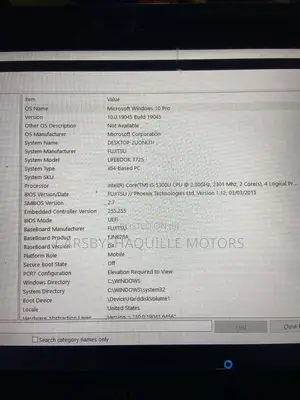 Laptop Fujitsu 8GB Intel Core i5 SSD 500GB