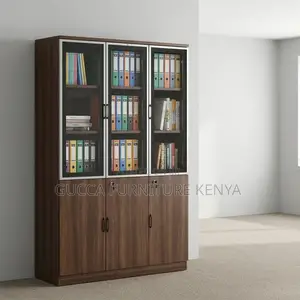 3-Doors Wooden Document Cabinet
