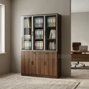 3-Doors Wooden Document Cabinet