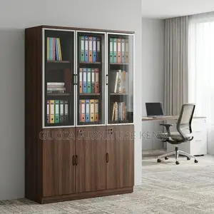 3-Doors Wooden Document Cabinet