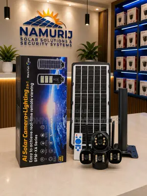 AI Solar CCTV Camera With Lighting | Smart Outdoor Security Camera