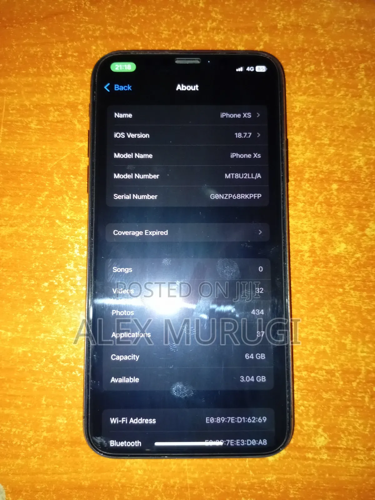 Apple iPhone XS 64 GB Black