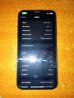 Apple iPhone XS 64 GB Black