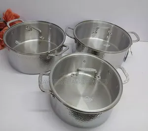 6 Pieces Premium High Stainless Steel Cookware Set
