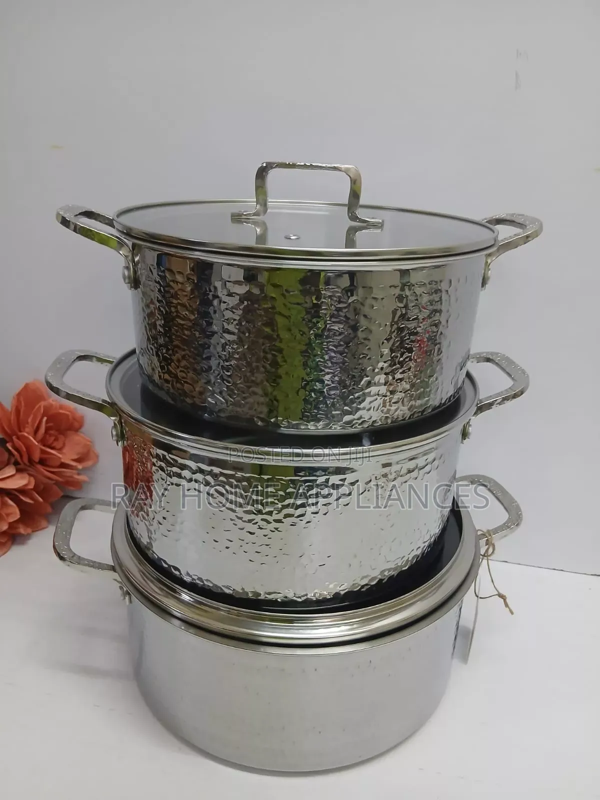 6 Pieces Premium High Stainless Steel Cookware Set