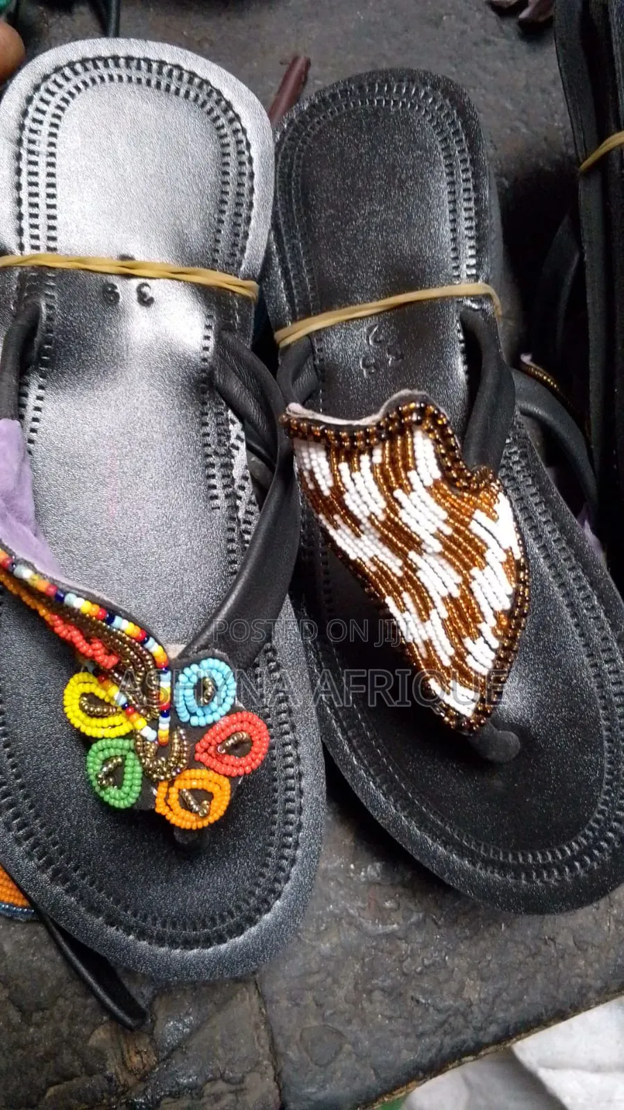 Black Masai Sandals