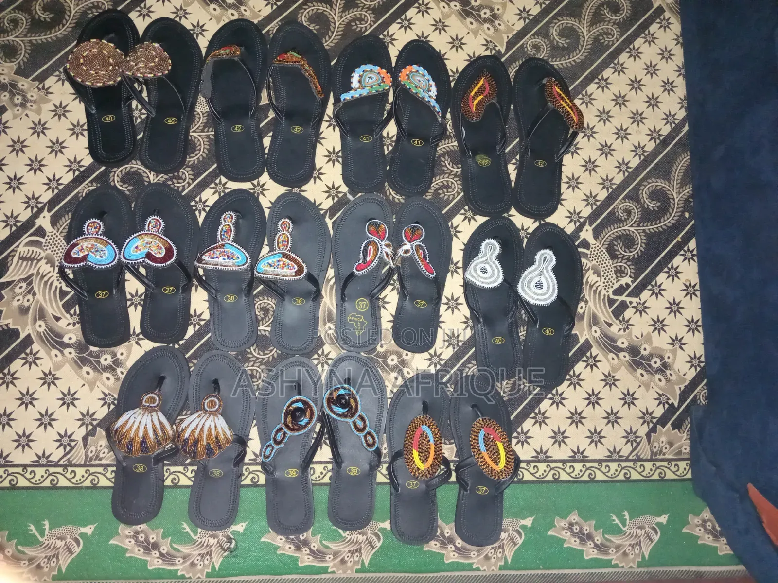 Black Masai Sandals