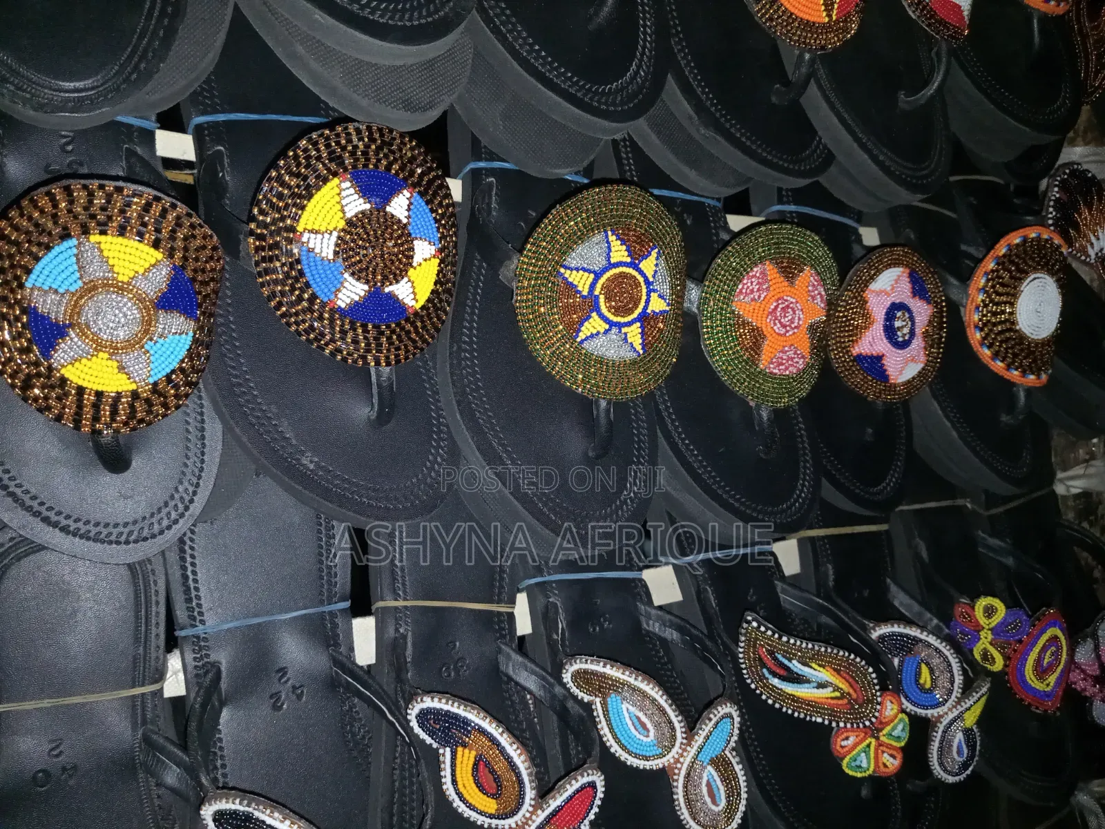 Black Masai Sandals