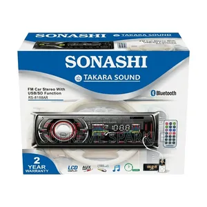 FM Car Stereo With Bluetooth, Aux, USB/SD Function LCD Display.