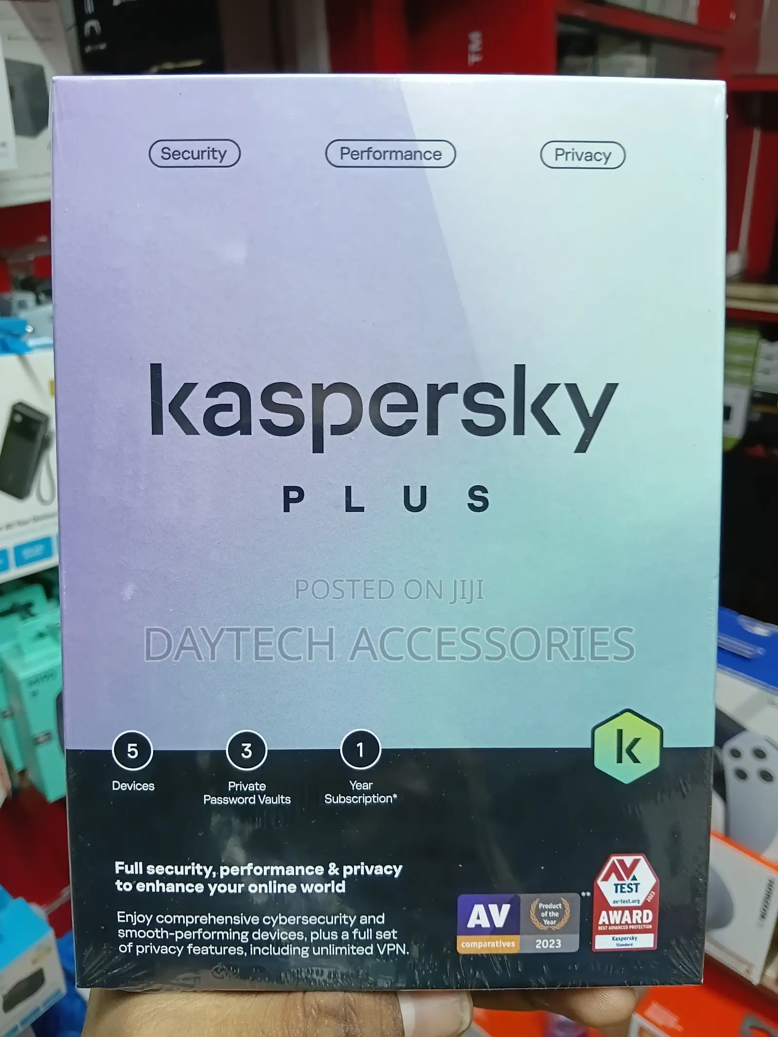 Kaspersky Plus Plan (Internet Security) 5 User 1 Year Subscription.