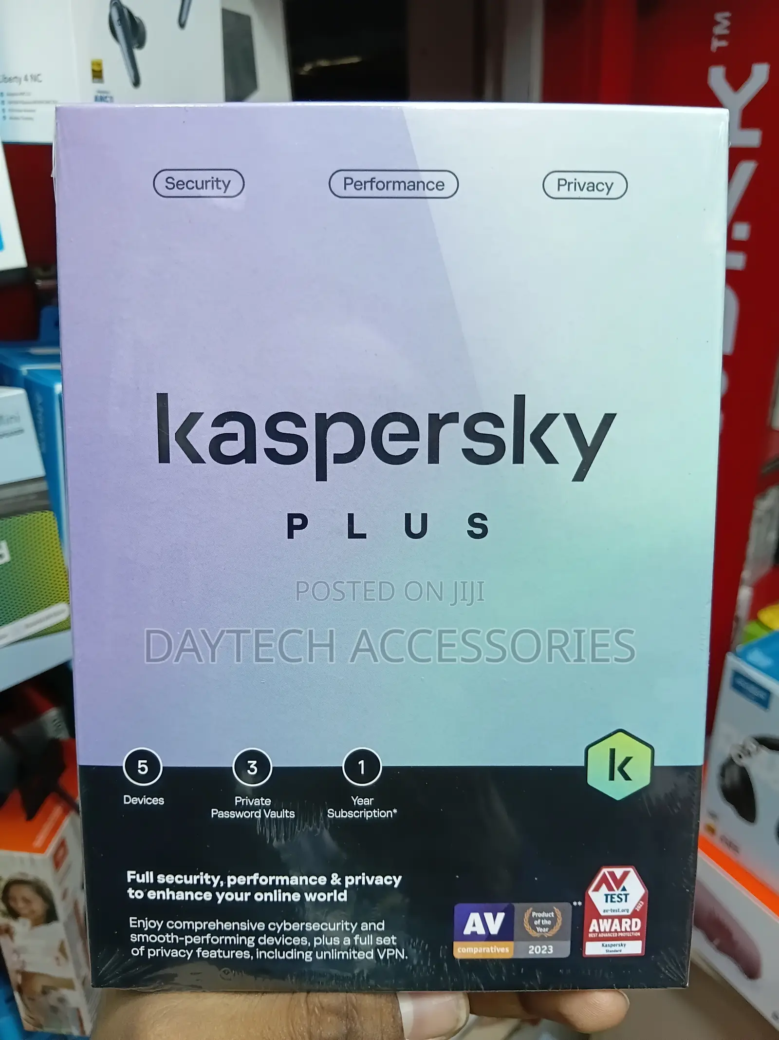 Kaspersky Plus Plan (Internet Security) 5 User 1 Year Subscription.