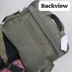 *Multi-Pocket Briefcase Canvas Travel Duffel Bag